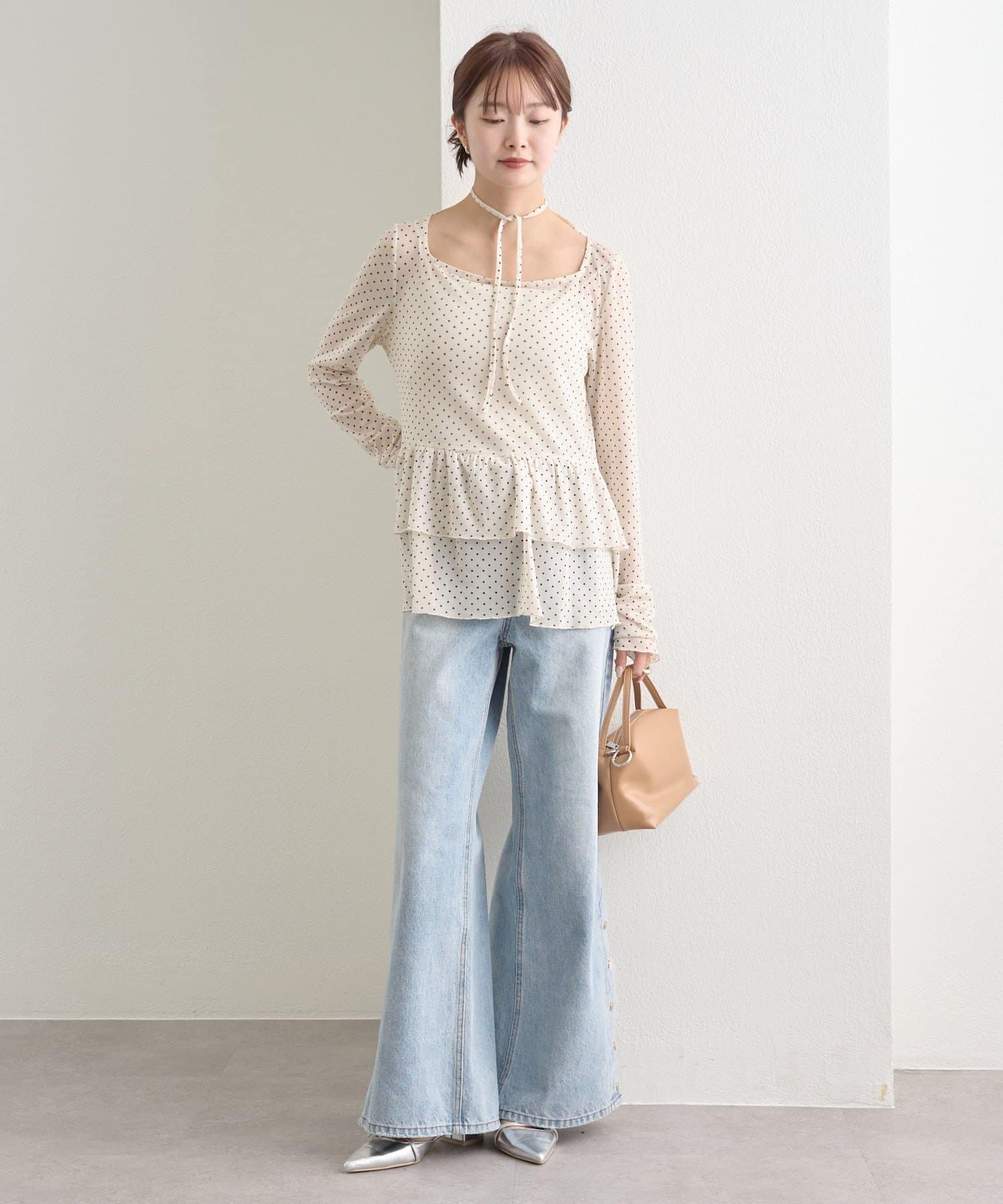 mystic sheer layering top with choker - Image 11