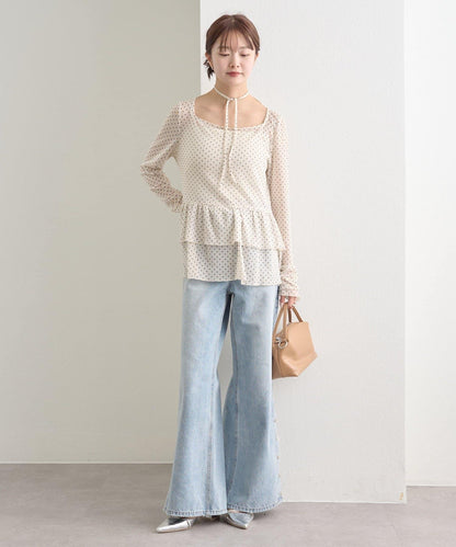 mystic sheer layering top with choker - Image 11
