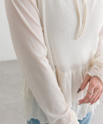 mystic sheer layering top with choker - Image 32