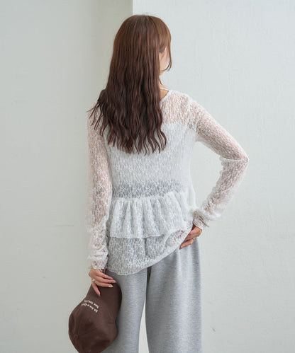 mystic sheer layering top with choker - Image 59