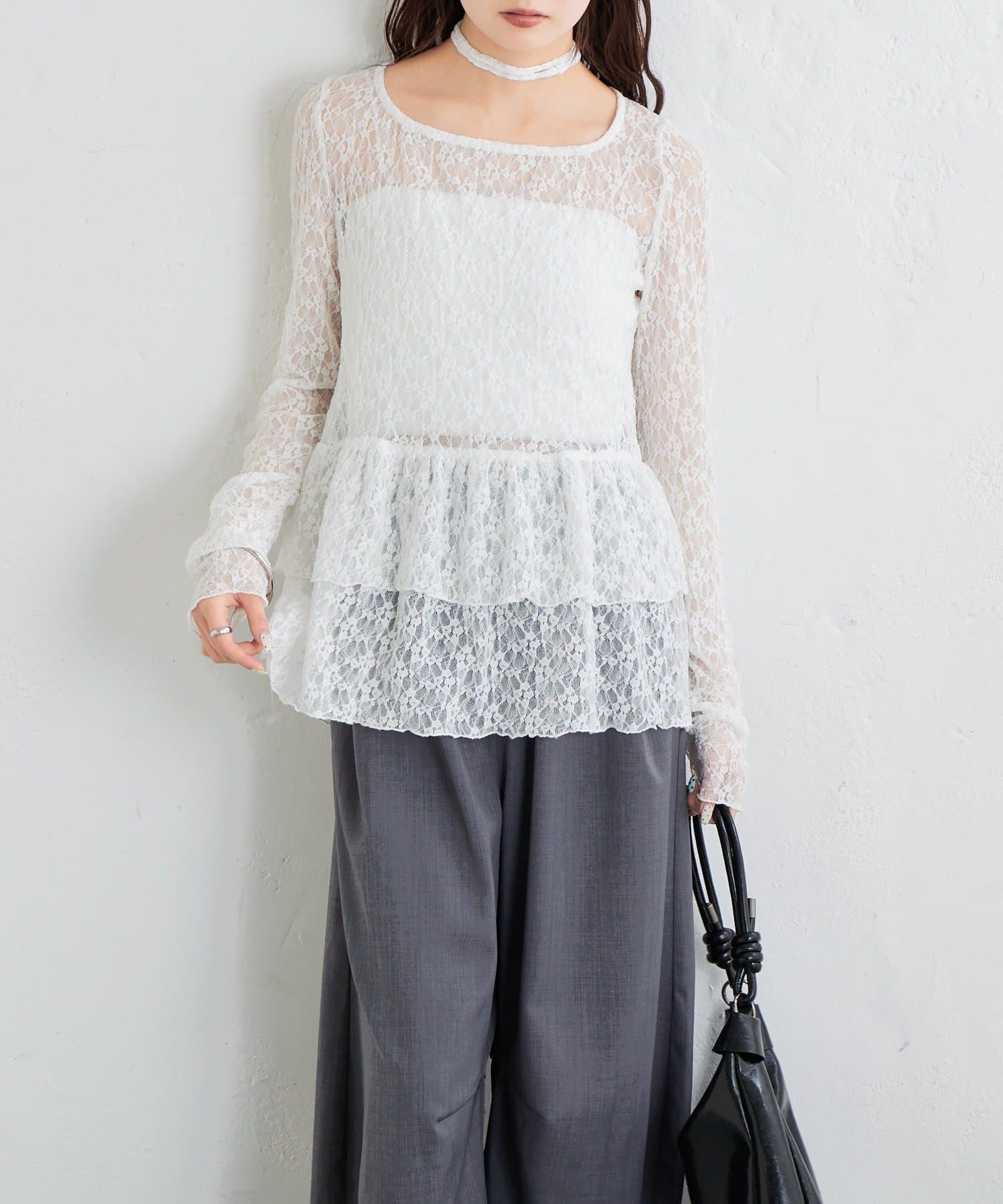 mystic sheer layering top with choker - Image 61