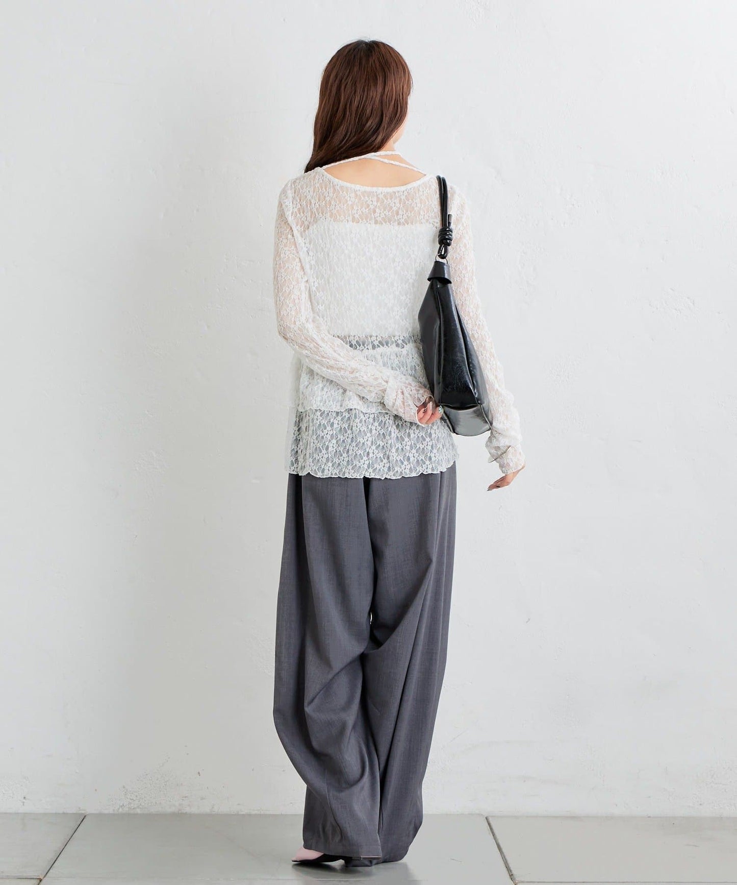 mystic sheer layering top with choker - Image 64
