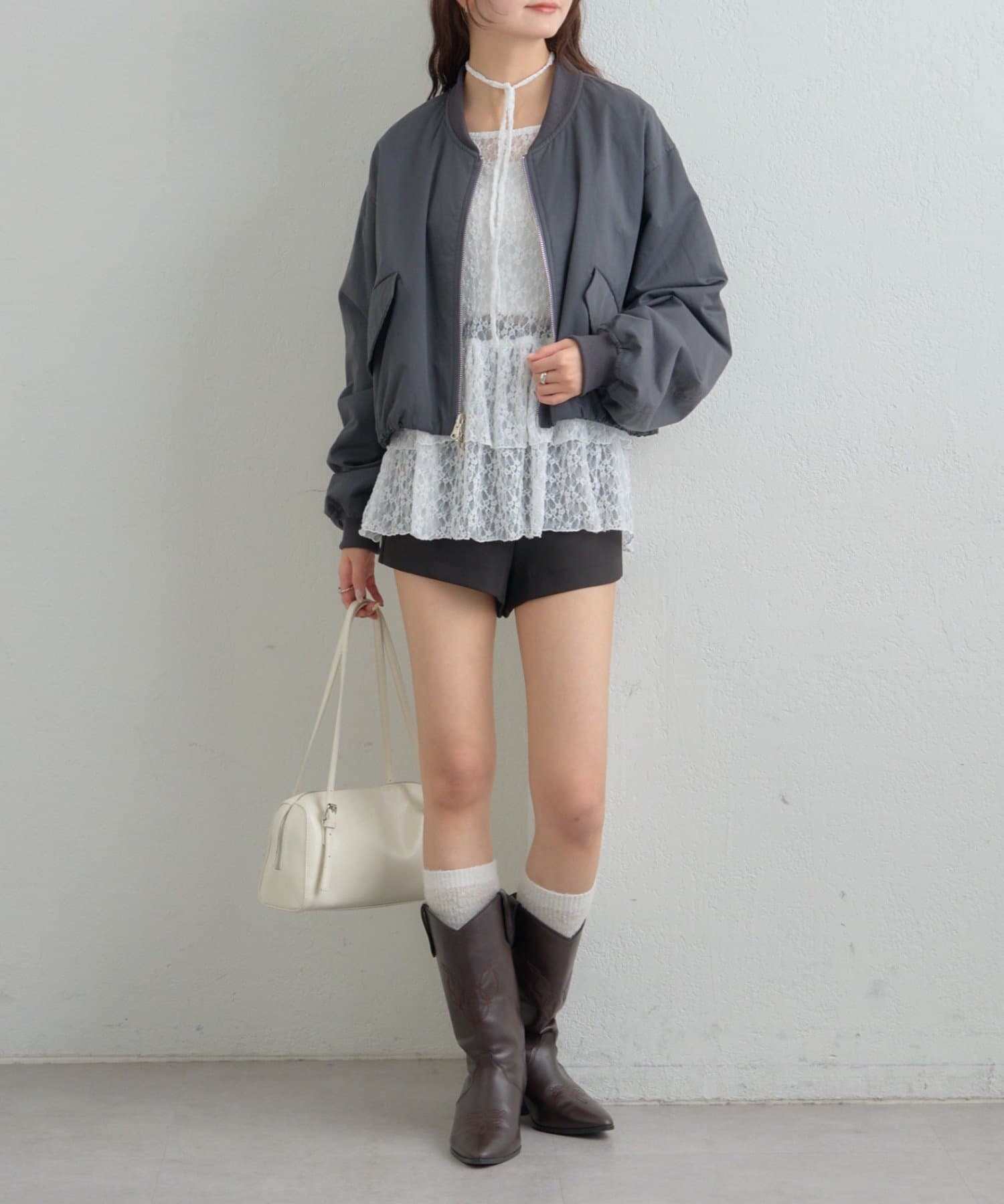 mystic sheer layering top with choker - Image 68