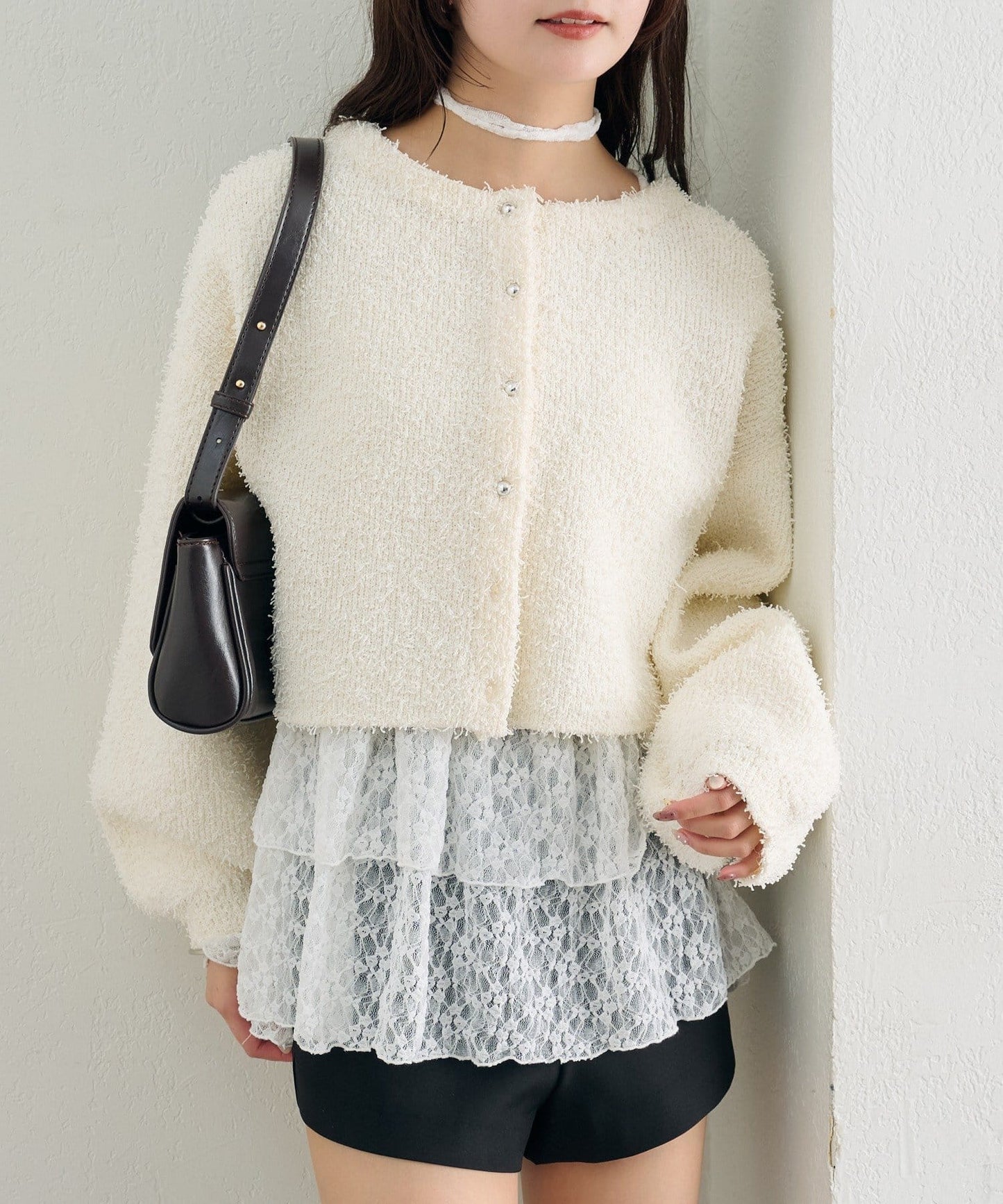 mystic sheer layering top with choker - Image 71