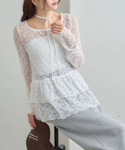 mystic sheer layering top with choker - Image 53