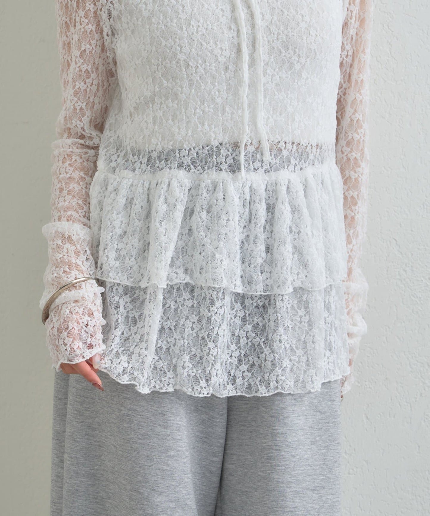 mystic sheer layering top with choker - Image 55
