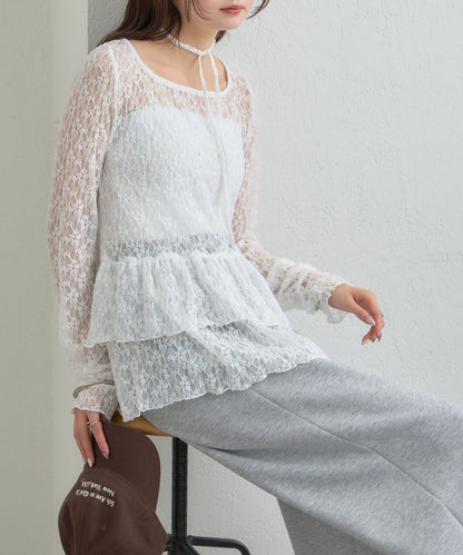 mystic sheer layering top with choker - Image 57