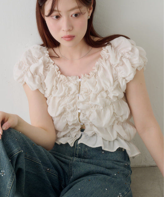 Kastane Crinkled blouse - Image 1