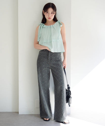 Kastane [Straight] floral embroidered denim - Image 12