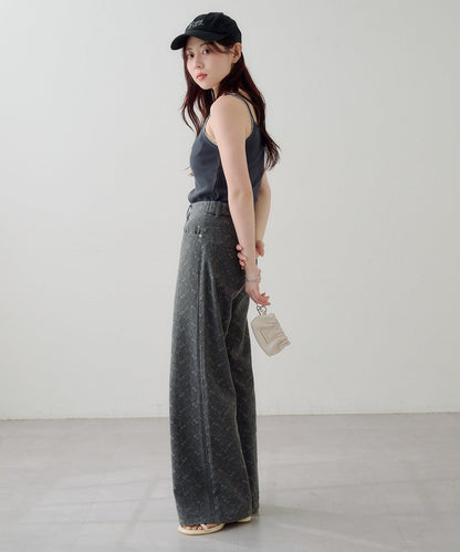 Kastane [Straight] floral embroidered denim - Image 26