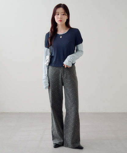 Kastane [Straight] floral embroidered denim - Image 30