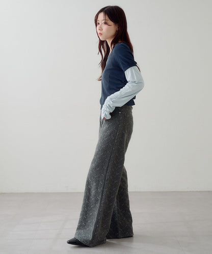 Kastane [Straight] floral embroidered denim - Image 31