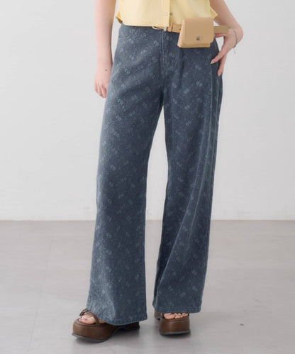 Kastane [Straight] floral embroidered denim - Image 37
