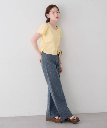 Kastane [Straight] floral embroidered denim - Image 39