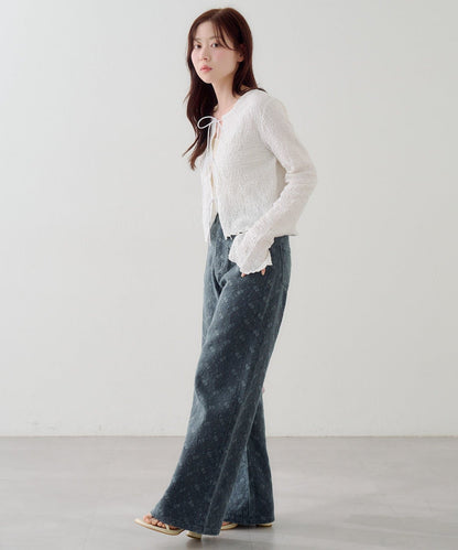 Kastane [Straight] floral embroidered denim - Image 45