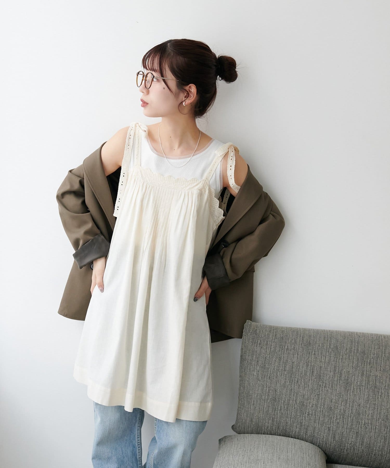 DISCOAT 印度棉 ribbon lace tunic - Image 12