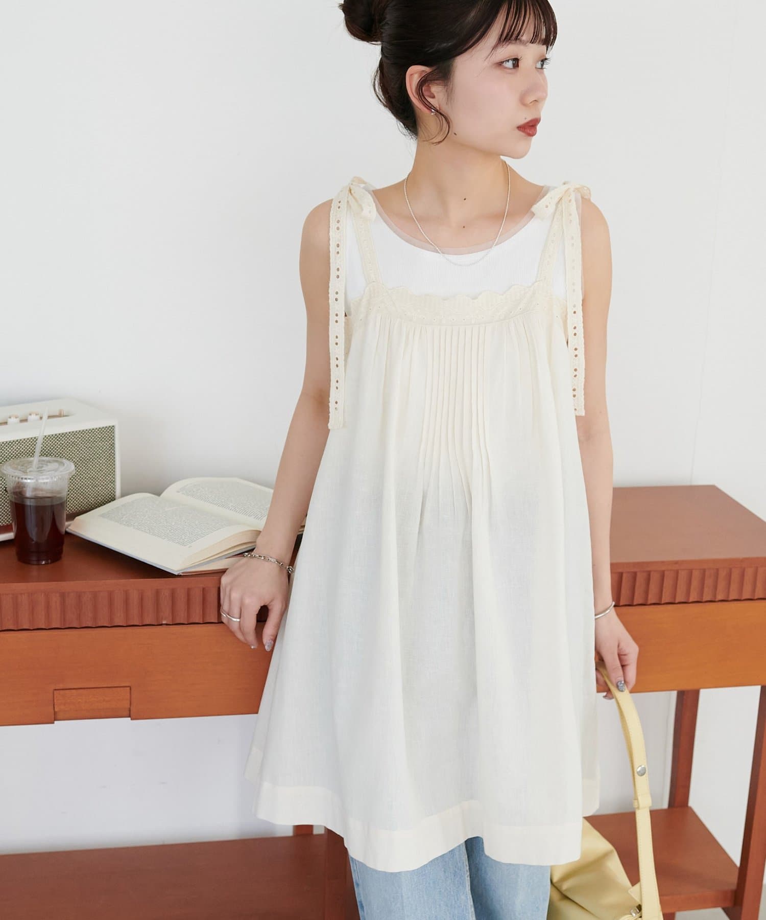 DISCOAT 印度棉 ribbon lace tunic - Image 3