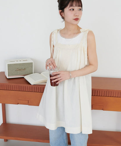 DISCOAT 印度棉 ribbon lace tunic - Image 4