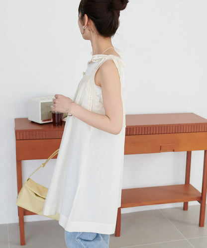 DISCOAT 印度棉 ribbon lace tunic - Image 8