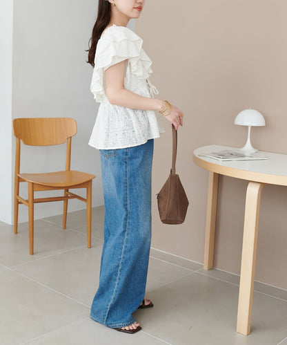 Discoat Lace 荷葉邊 blouse - Image 12