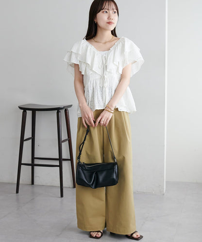 Discoat Lace 荷葉邊 blouse - Image 16