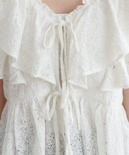 Discoat Lace 荷葉邊 blouse - Image 30