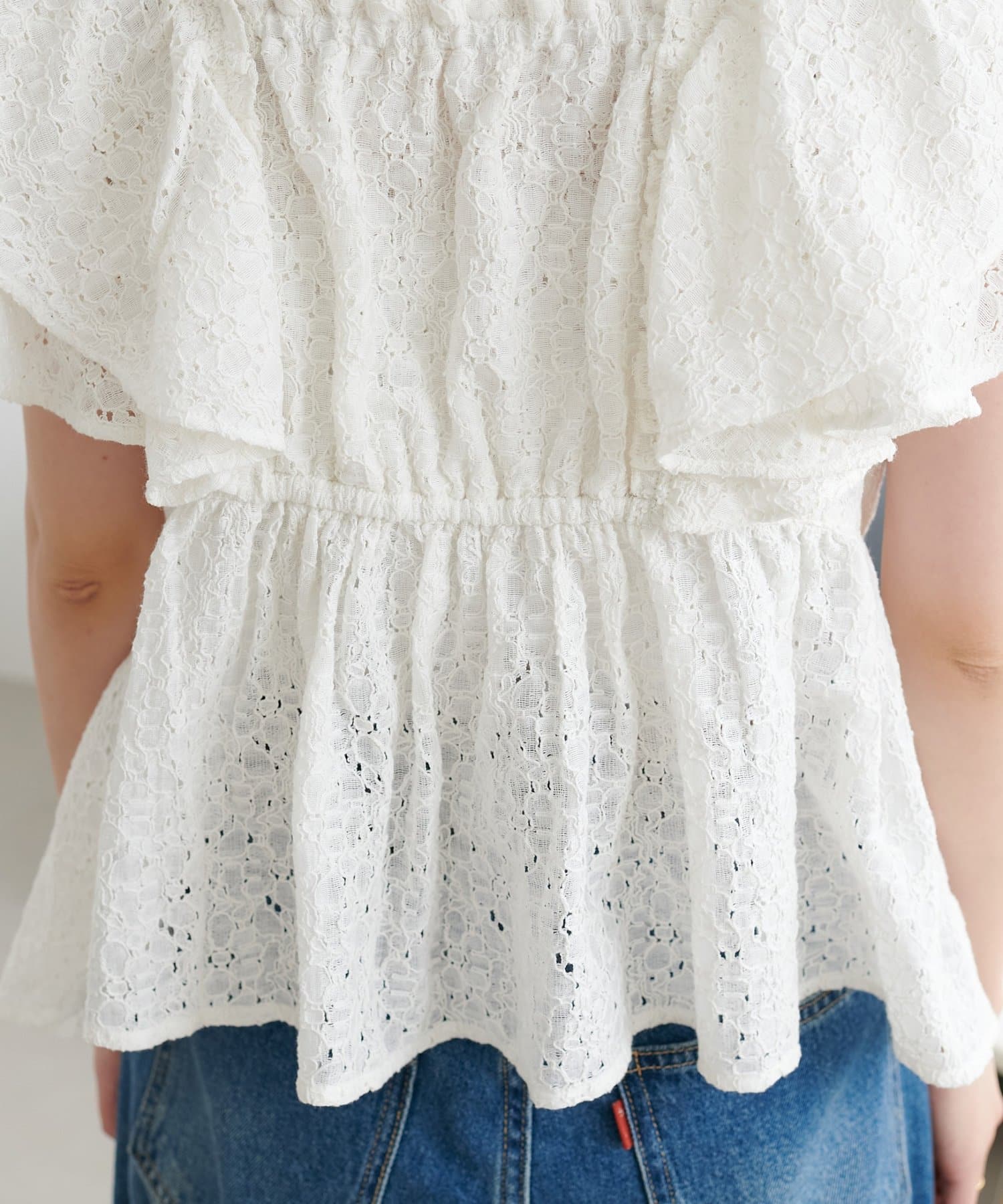 Discoat Lace 荷葉邊 blouse - Image 34