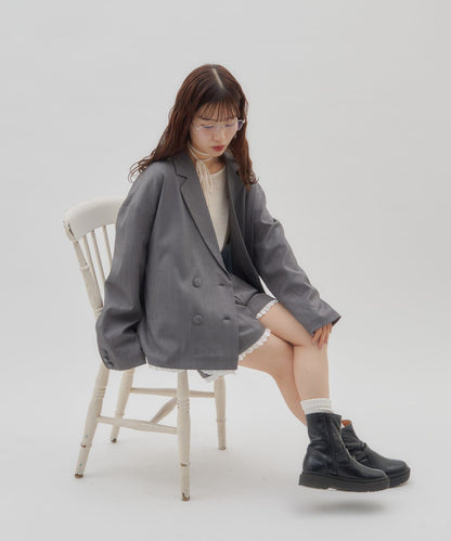 umm. By Discoat Lace下擺西裝外套 - Image 20