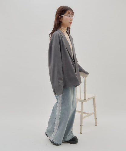 umm. By Discoat Lace下擺西裝外套 - Image 24