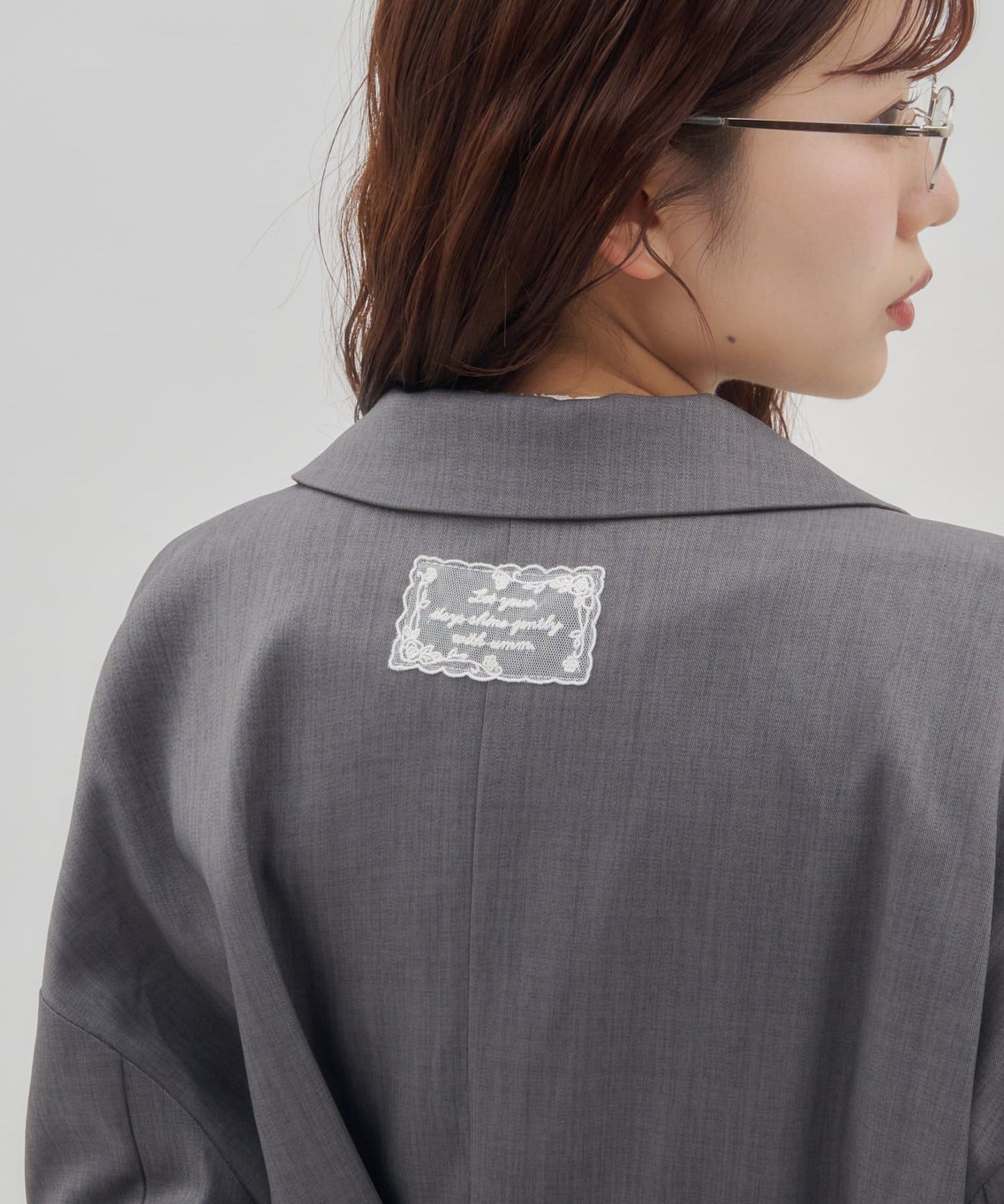 umm. By Discoat Lace下擺西裝外套 - Image 7