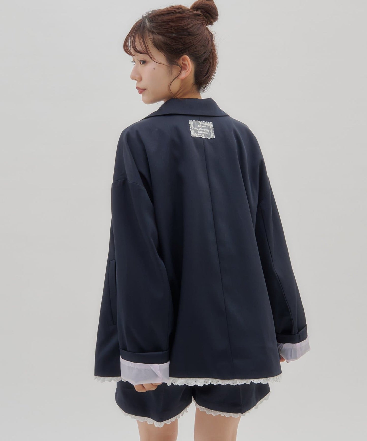 umm. By Discoat Lace下擺西裝外套 - Image 1