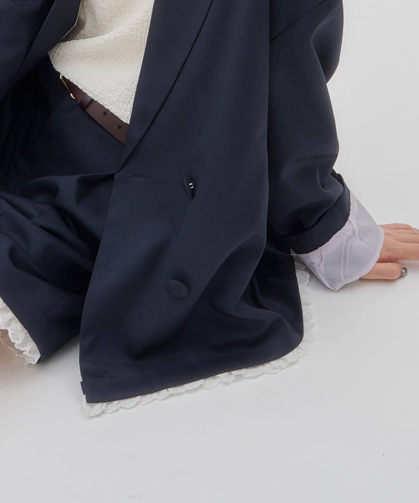 umm. By Discoat Lace下擺西裝外套 - Image 33