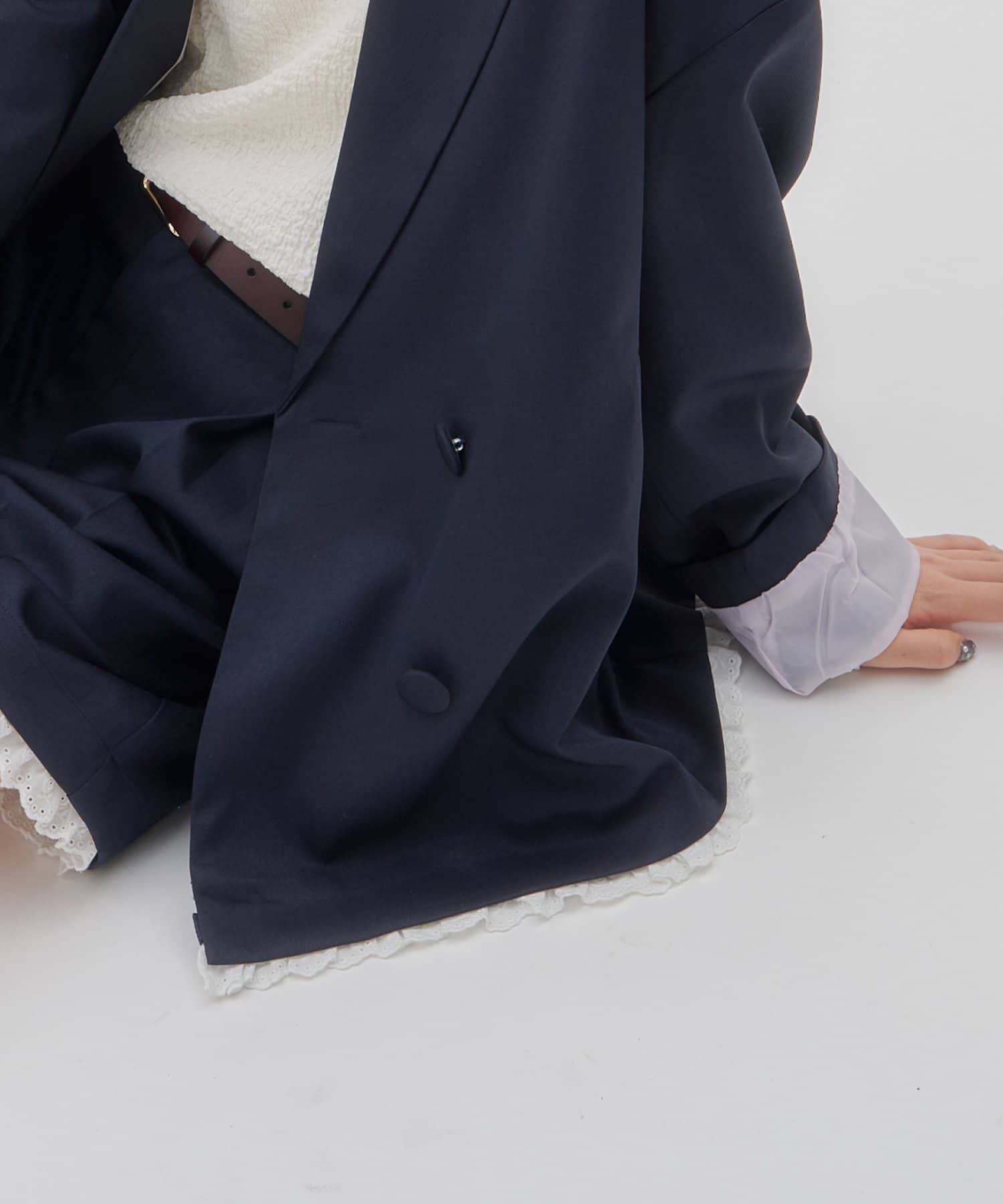 umm. By Discoat Lace下擺西裝外套 - Image 33