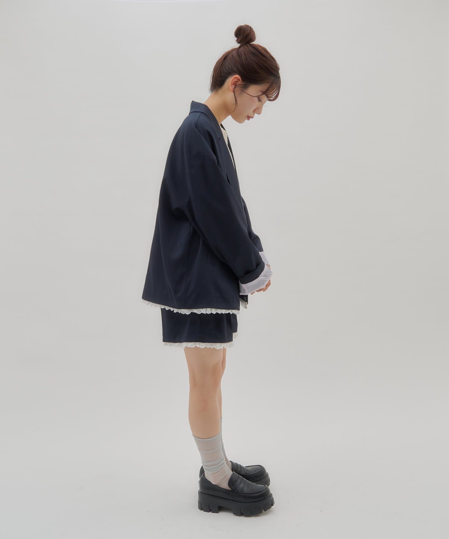 umm. By Discoat Lace下擺西裝外套 - Image 34