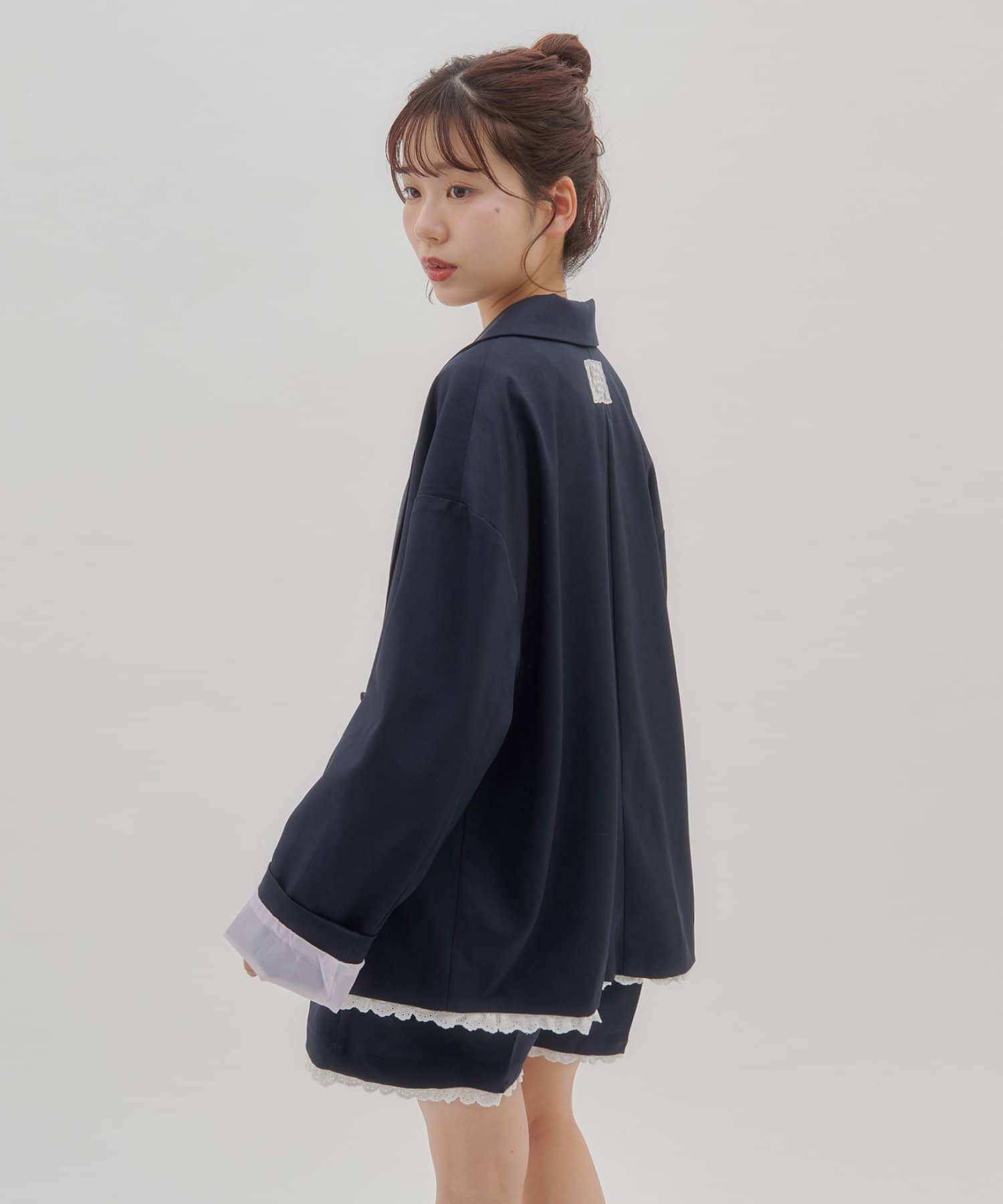 umm. By Discoat Lace下擺西裝外套 - Image 28