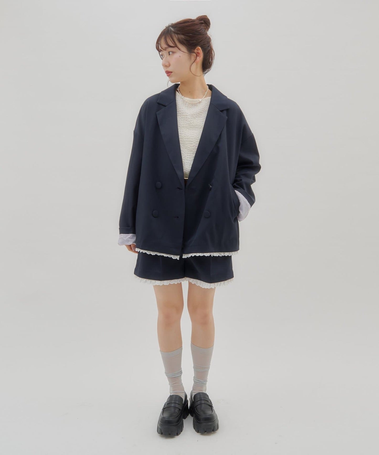 umm. By Discoat Lace下擺西裝外套 - Image 29