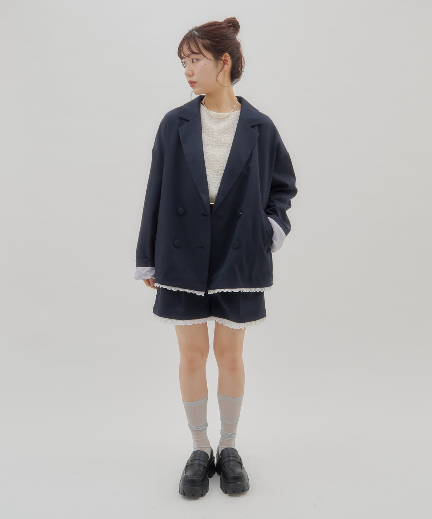 umm. By Discoat Lace下擺西裝外套 - Image 29