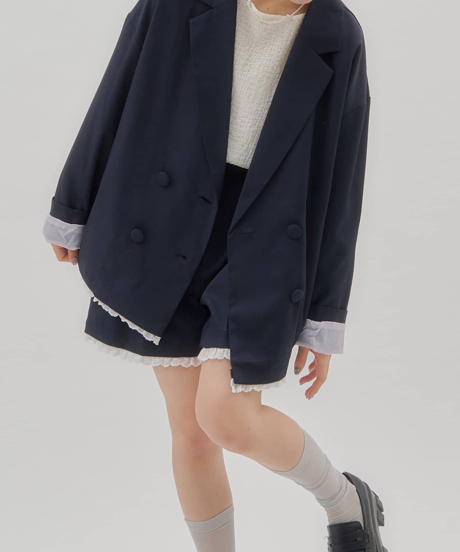umm. By Discoat Lace下擺西裝外套 - Image 30