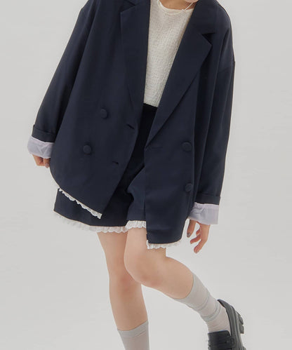 umm. By Discoat Lace下擺西裝外套 - Image 30