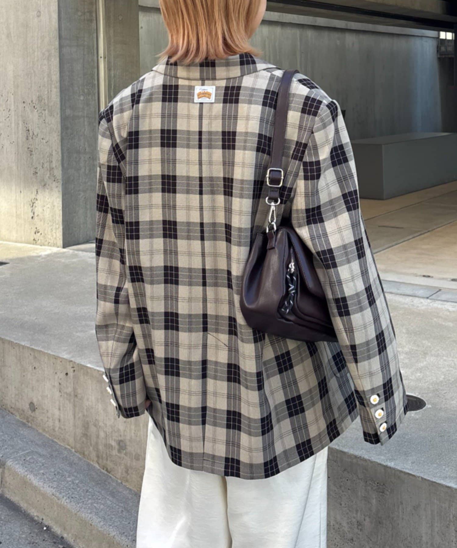 HELLO.SANFRANCISCO 花花紐扣格紋外套 - Image 7