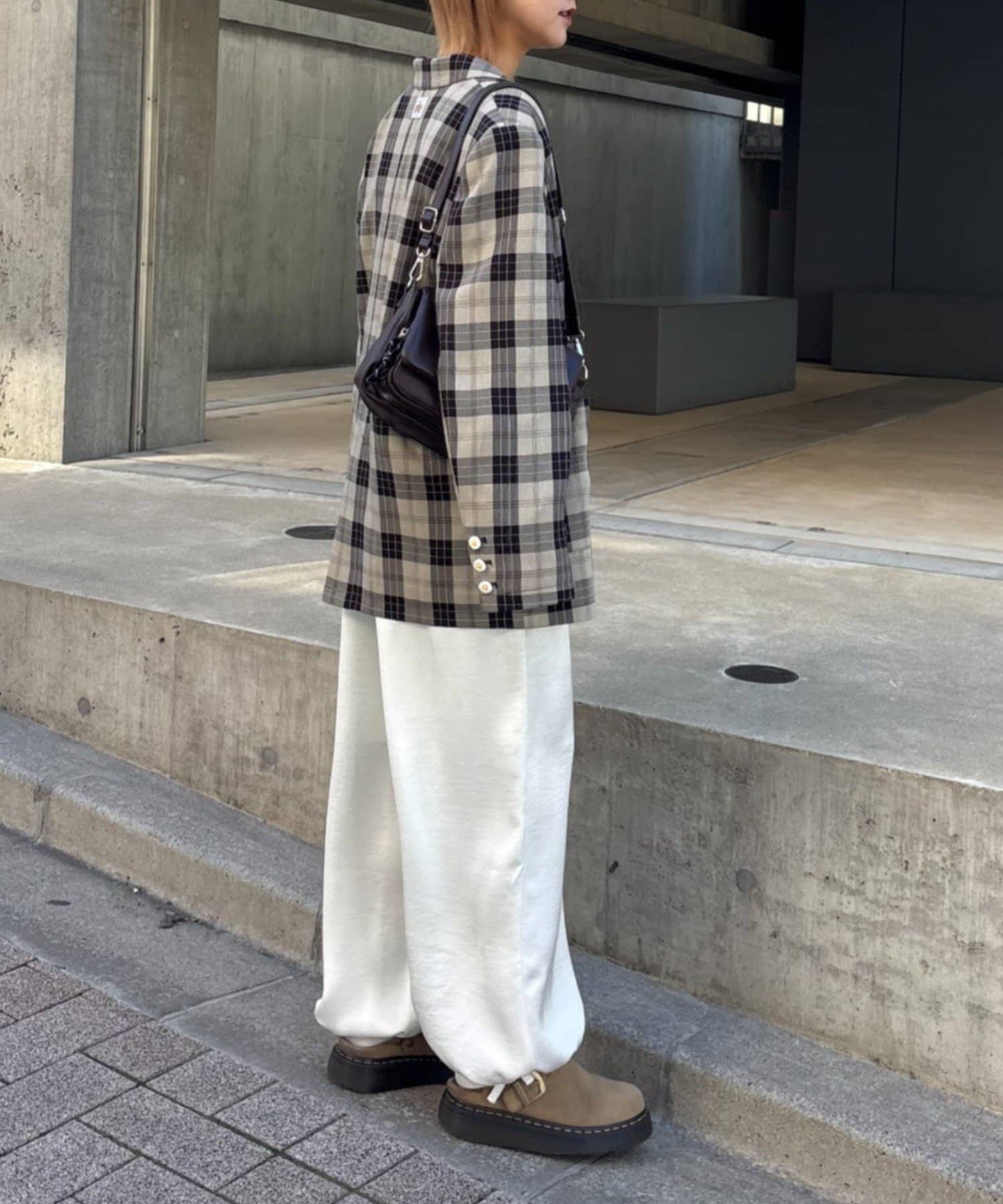 HELLO.SANFRANCISCO 花花紐扣格紋外套 - Image 10