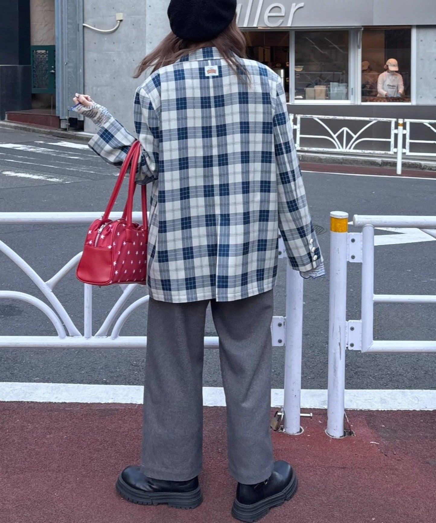 HELLO.SANFRANCISCO 花花紐扣格紋外套 - Image 19