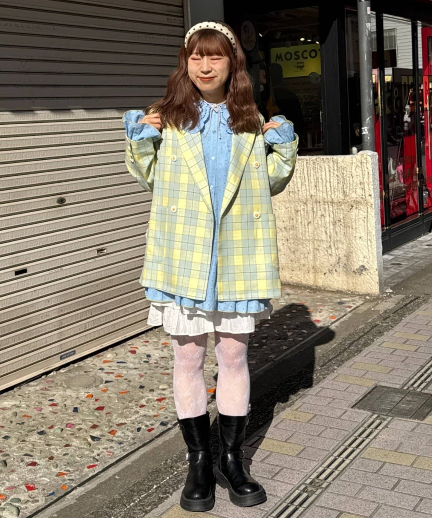 HELLO.SANFRANCISCO 花花紐扣格紋外套 - Image 25