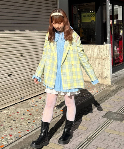 HELLO.SANFRANCISCO 花花紐扣格紋外套 - Image 27