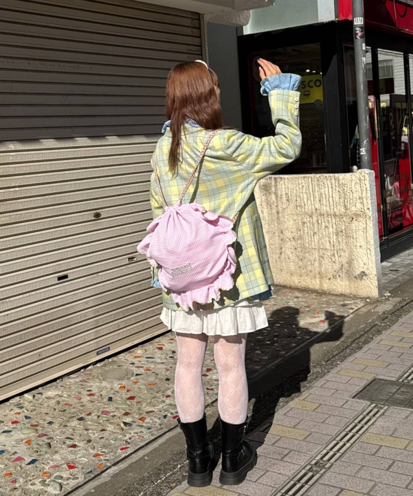 HELLO.SANFRANCISCO 花花紐扣格紋外套 - Image 29