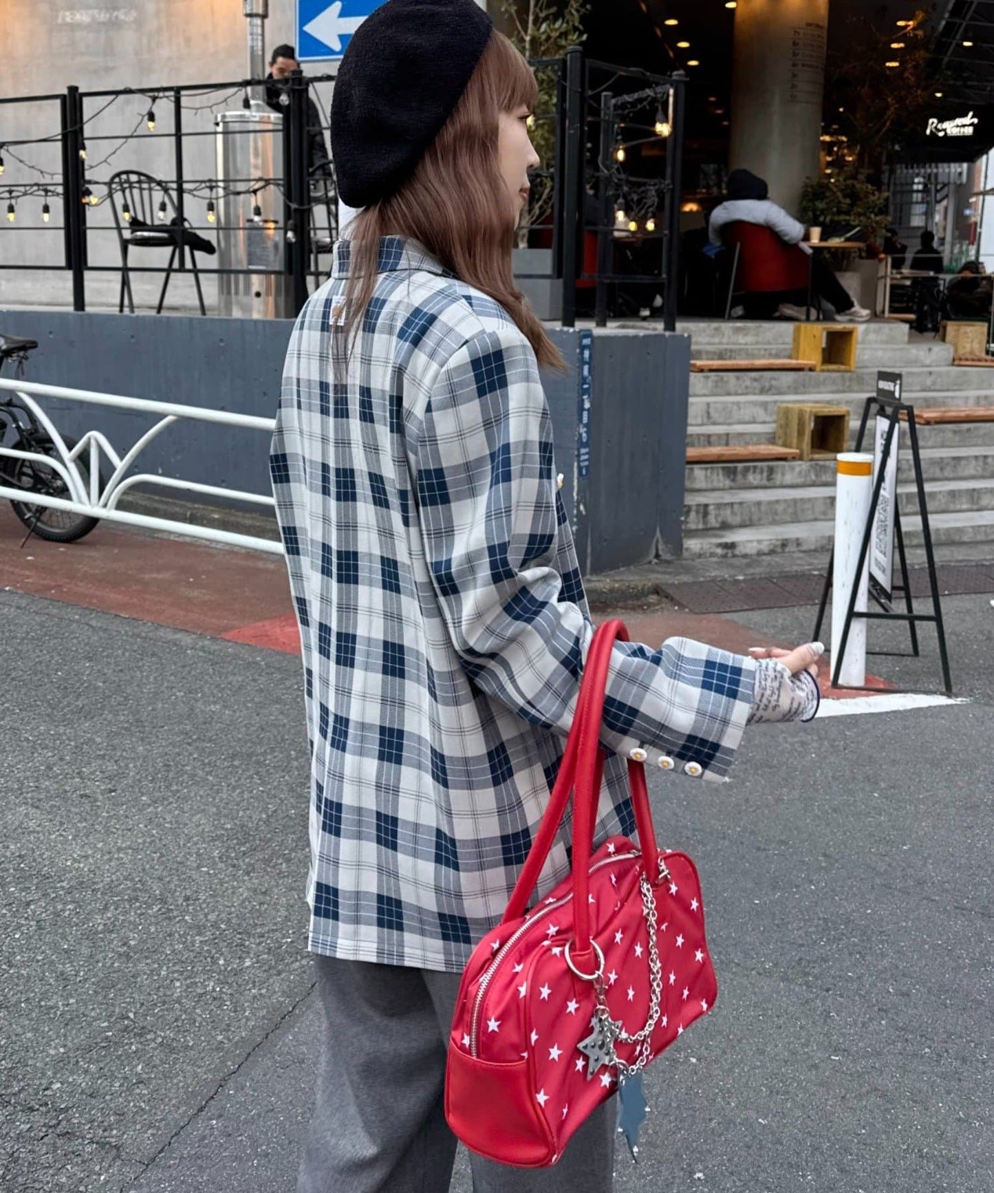 HELLO.SANFRANCISCO 花花紐扣格紋外套 - Image 14