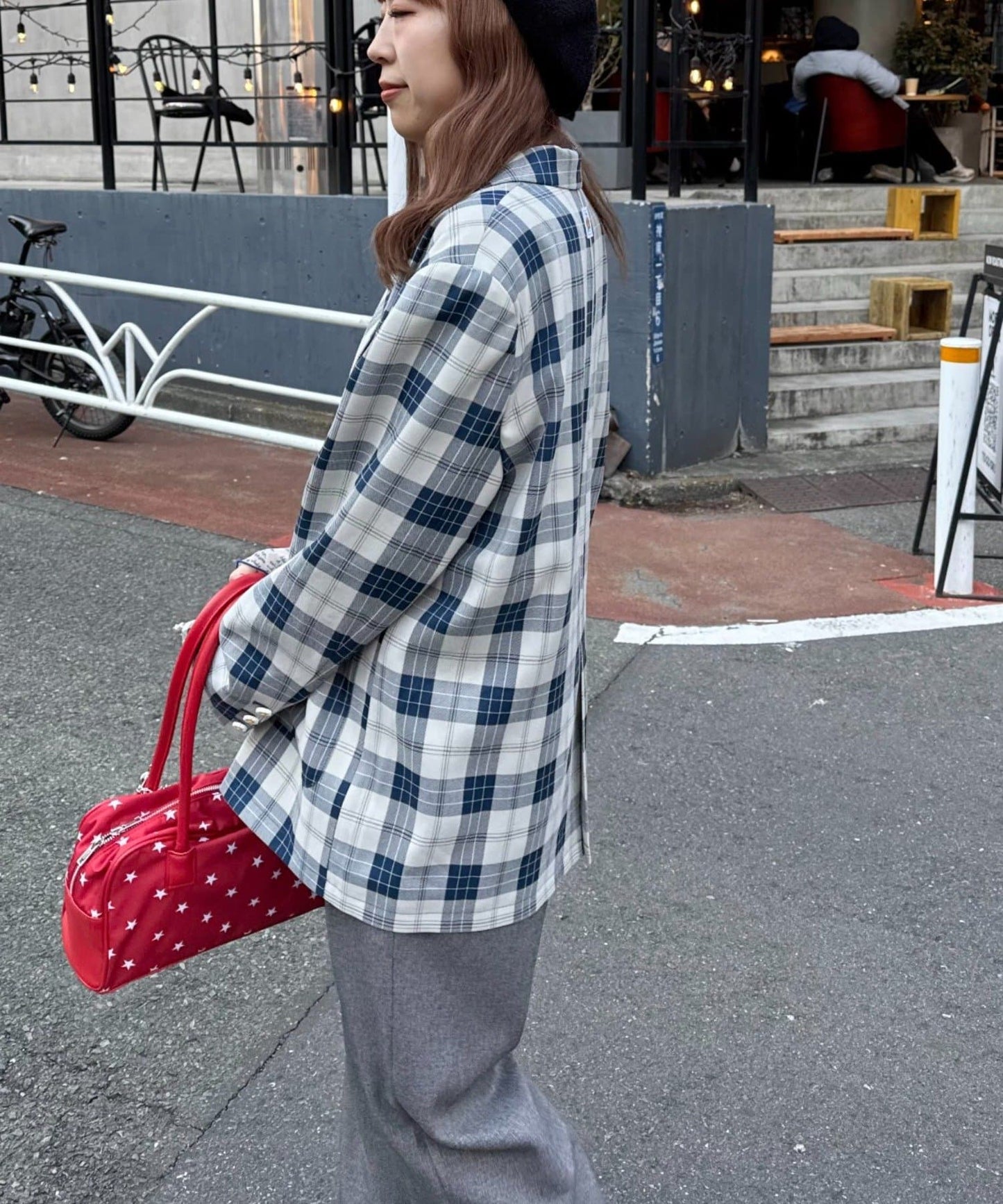 HELLO.SANFRANCISCO 花花紐扣格紋外套 - Image 15