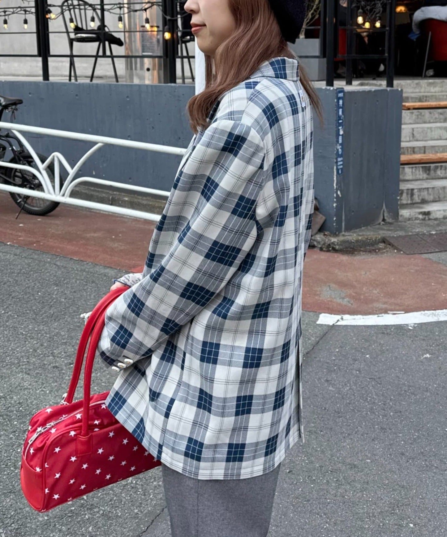 HELLO.SANFRANCISCO 花花紐扣格紋外套 - Image 16