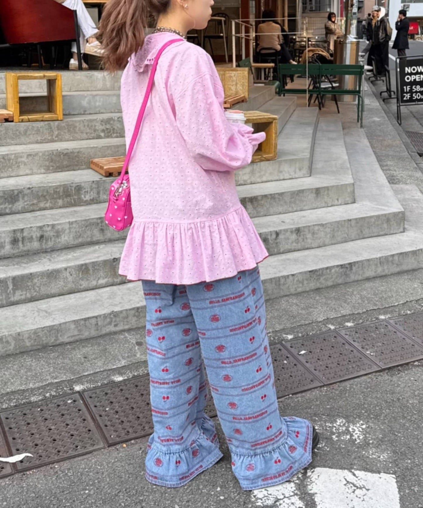 HELLO.SANFRANCISCO Frill lace tunic blouse - Image 15