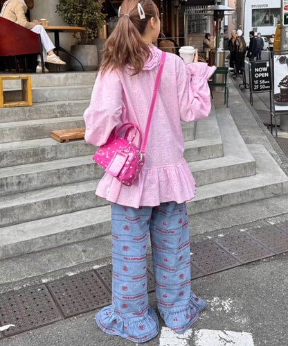 HELLO.SANFRANCISCO Frill lace tunic blouse - Image 16